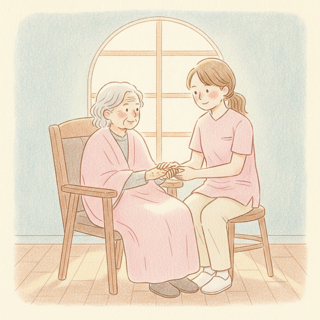 ご自宅にうかがう看護師のイメージ